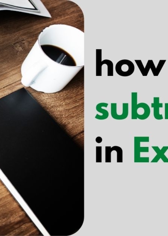 how to do subtraction in Excel